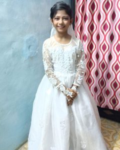 Ayushi First Communion Frock – Aradhana Selection