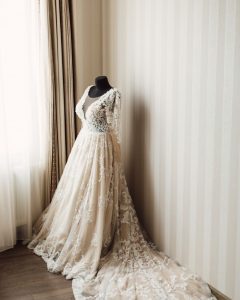 Bridal Gown Display in Boutique